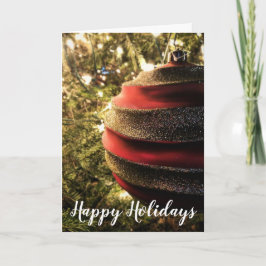 Julrött och Guld Helgkort