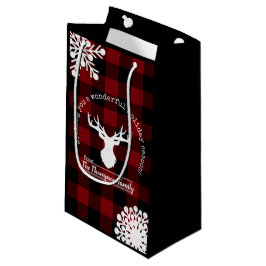 Julrött och svart buffelkontroll