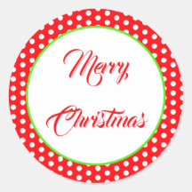 Julrött och vit polka Dot Spot Mönster