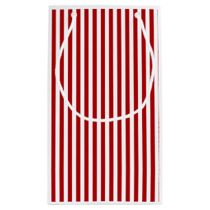 Julrött och vit rand-gift-säck