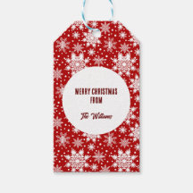 Julrött och vitt Snöflingor Mönster