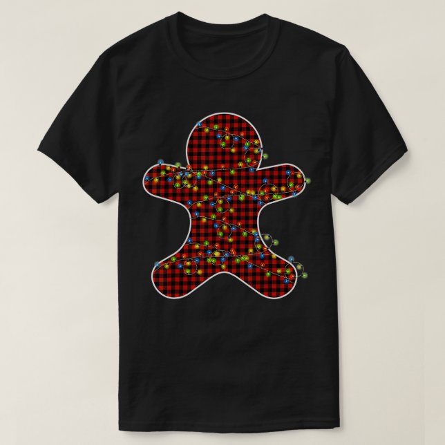 Julrött-Pepparkaksgubbe T Shirt (Design framsida)