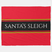 Julrött Rand jultomts sleigh-text