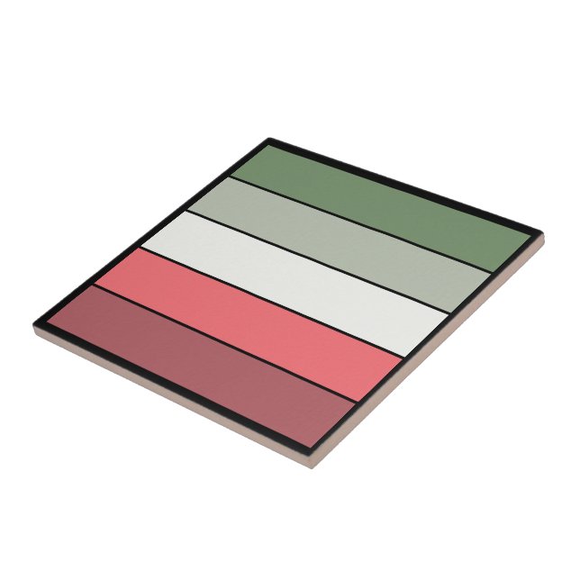 Julrött vit Grönt Färg på texturerad Papper Kakelplatta (Sidan)