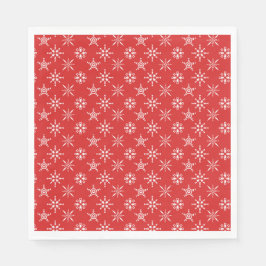 Julrött vita Helgdagar, Elegant Pappersservett