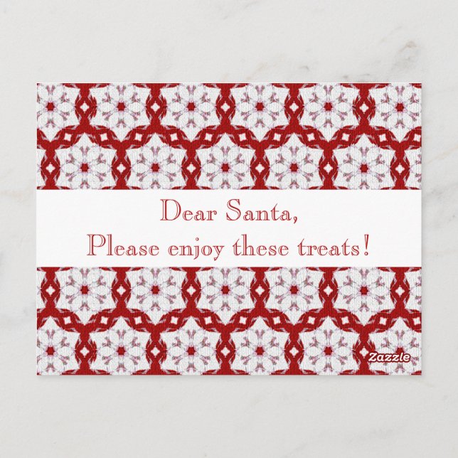 Julrött Vykort (Baksida)