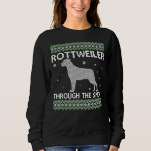 Julrottweiler genom Snö T Shirt
