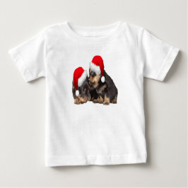Julrotweilers med festliga Helgdag T Shirt