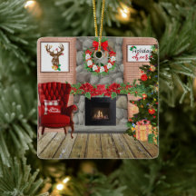 Julrummet metall ornament