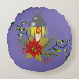 Julrunda Pillow, julängen Rund Kudde