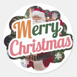 Julrunda - Stickers: Festive New Model Runt Klistermärke