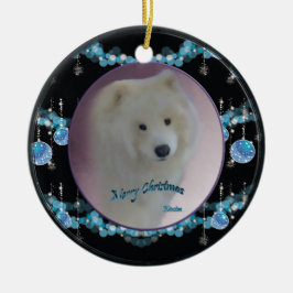 Julrundan i Samoyed Ornament (mini-porträtt)
