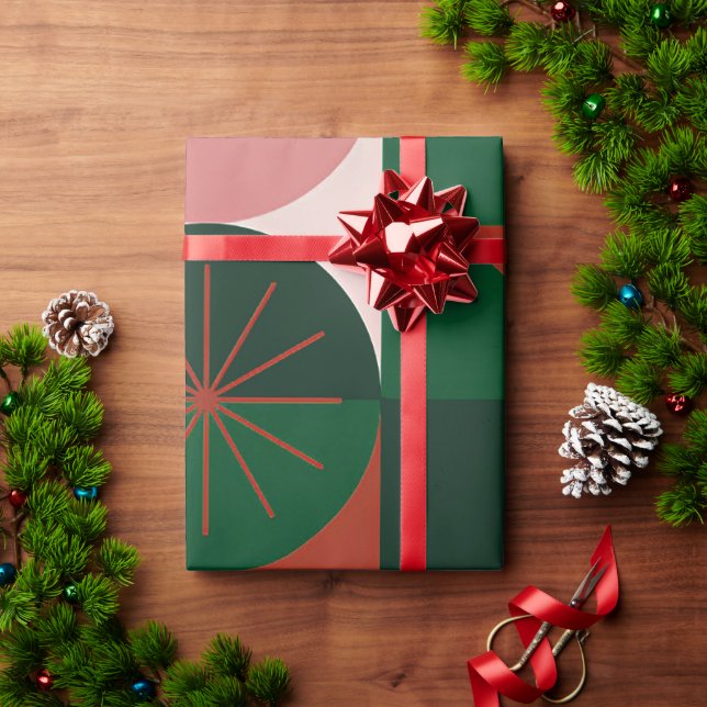 🎁 Julrutigt Mönsterpapper för Julpresenter Presentpapper (Julgåva)
