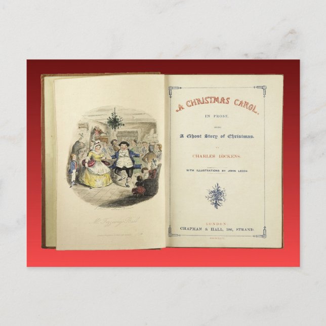 Julsång Frontispiece från den första upplagan Helg Vykort (Framsida)
