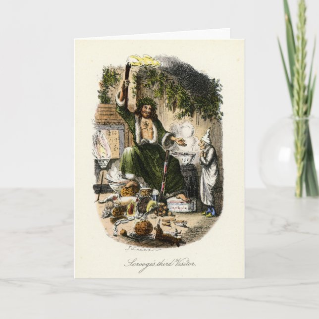 Julsång - spöke av julklapp helgkort (Framsida)