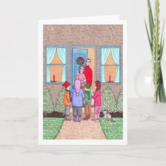 Julsångerskan Sång Helgkort