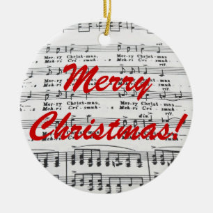 Julsånggod jul! julgransprydnad keramik