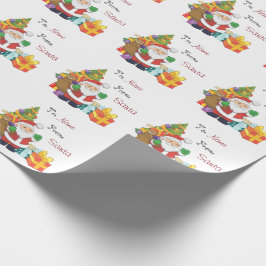 JulSanta anpassningsbar till och från namn Presentpapper