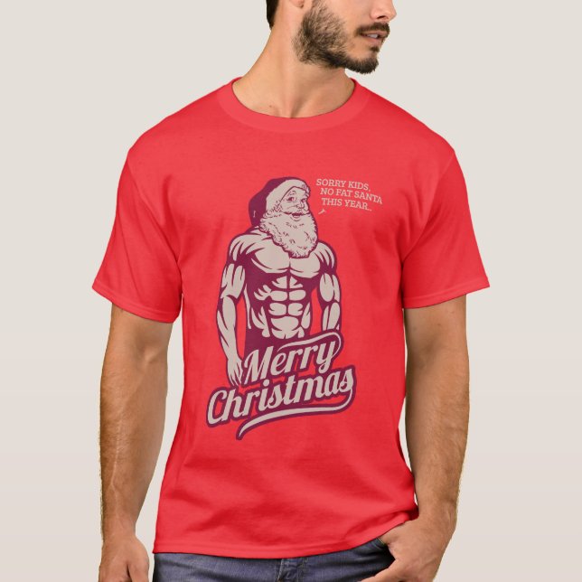 JULSANTA MUSKEL T-SHIRT (Framsida)