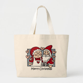 JulSanta totebag Jumbo Tygkasse