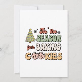 Julsäsong för Baking Cookies Inbjudningar