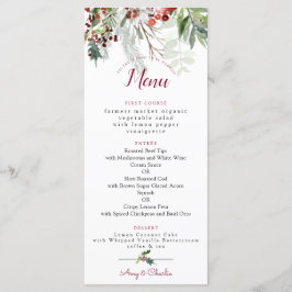 Julsäsongen Bröllop Menu 2 Meny
