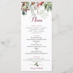 Julsäsongen Bröllop Menu 2 Meny