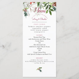 Julsäsongen Bröllop Menu Meny