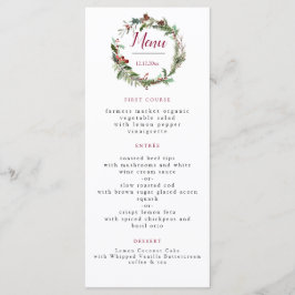 Julsäsongen Bröllop Menu Meny