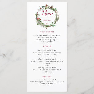 Julsäsongen Bröllop Menu Meny