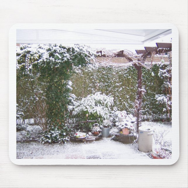 Julsäsongen, Snö i trädgården Musmatta (Framsidan)