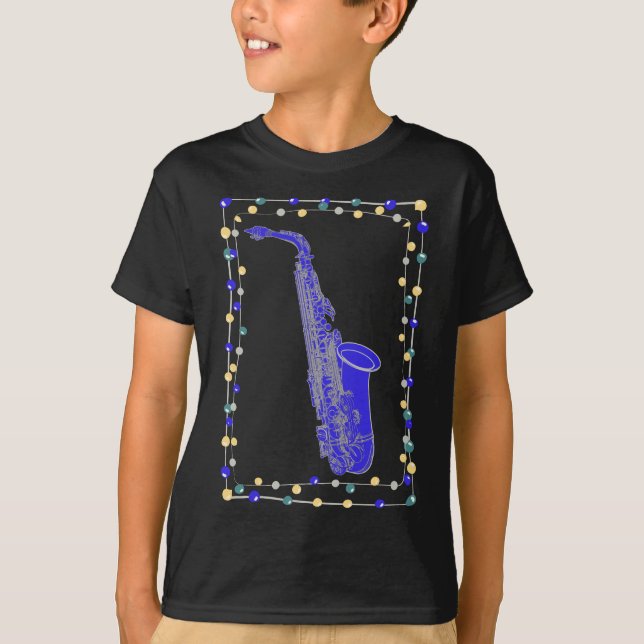 Julsaxofon T Shirt (Framsida)