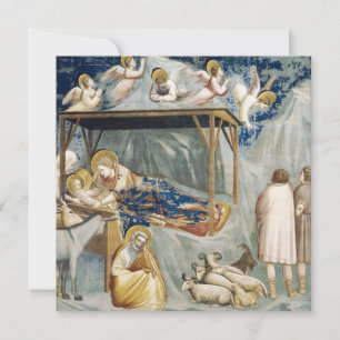 Julscen (Jesu födelse) (av Giotto) Kort