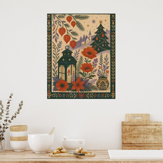 Julscen Poster (Kök)