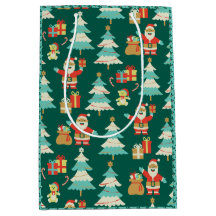 Julscenen i Cute Santa grönt - nostalgiskt vibe