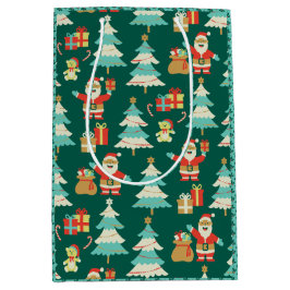 Julscenen i Cute Santa grönt - nostalgiskt vibe