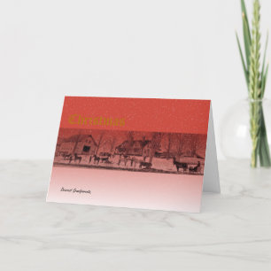 Julscenen i Tidigt 1900-talet, Maine Helgkort