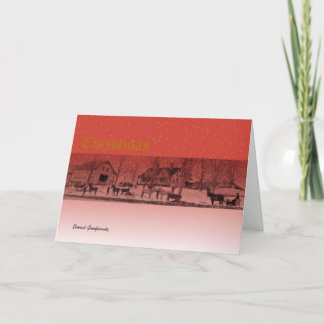 Julscenen i Tidigt 1900-talet, Maine Helgkort