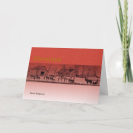 Julscenen i Tidigt 1900-talet, Maine Helgkort