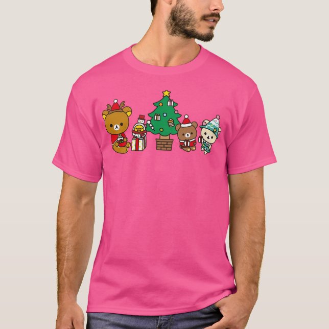 Julscenen Inspired Rilakuma Graphic T Shirt (Framsida)
