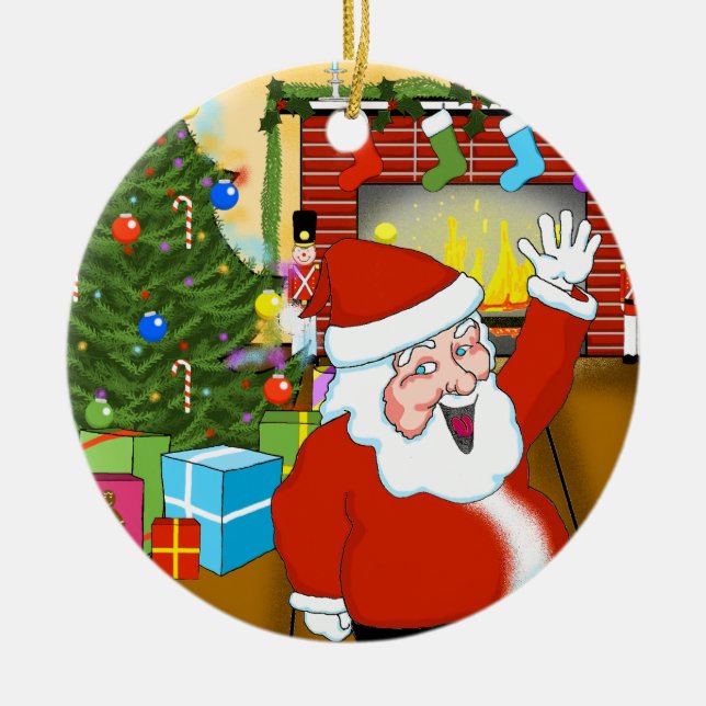 Julscenen Julprydnad Julgransprydnad Keramik (Framsidan)