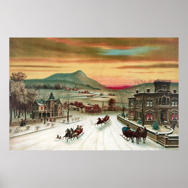 Julscenen Land Poster (Framsidan)