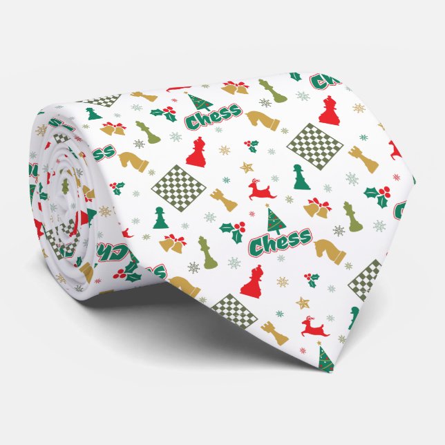 Julschack - Pjäser, Träd, Järnek, Renar Slips (Rullad)