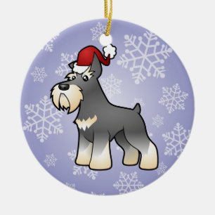 JulSchnauzer Julgransprydnad Keramik