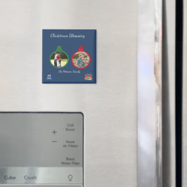 Julsegens julkrubba Namn Ornament Konst Magnet