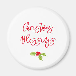 Julsegningar Holly Festiv Högtid Tro Magnet