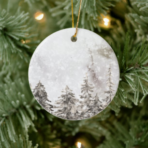 Julsemester resa julgransprydnad keramik