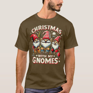 Julsemestergnomer perfekt party te t shirt