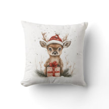 Julserien Baby Hjort i Santa Hat Gift