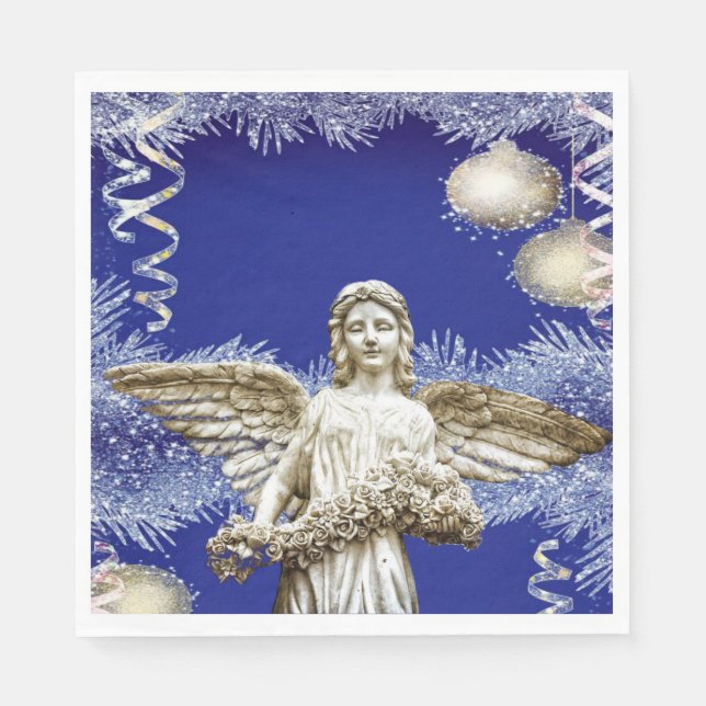 Julservetter, Julängel Pappersservett (Framsidan)